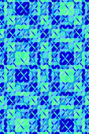 几何格子印花华亿平台图片