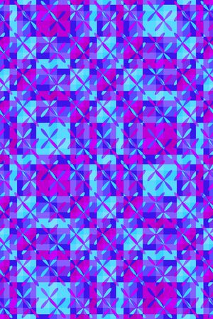 几何格子印花华亿平台图片