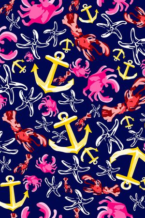 海底生物印花华亿平台图片