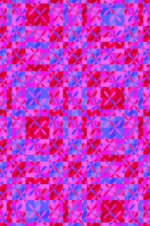 几何格子印花华亿平台图片