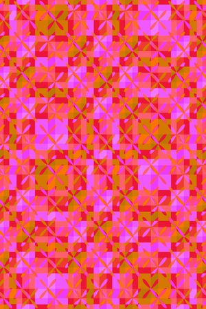 几何格子印花华亿平台图片