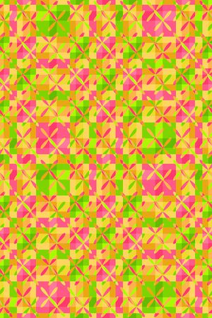 几何格子印花华亿平台图片