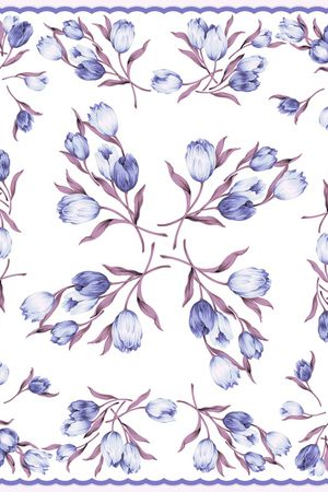 郁金香印花华亿平台图片