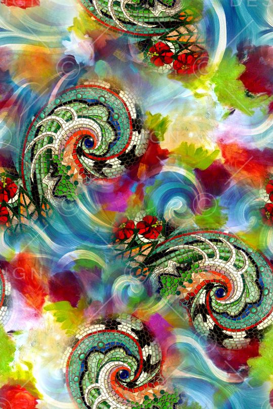 抽象印花华亿平台图片