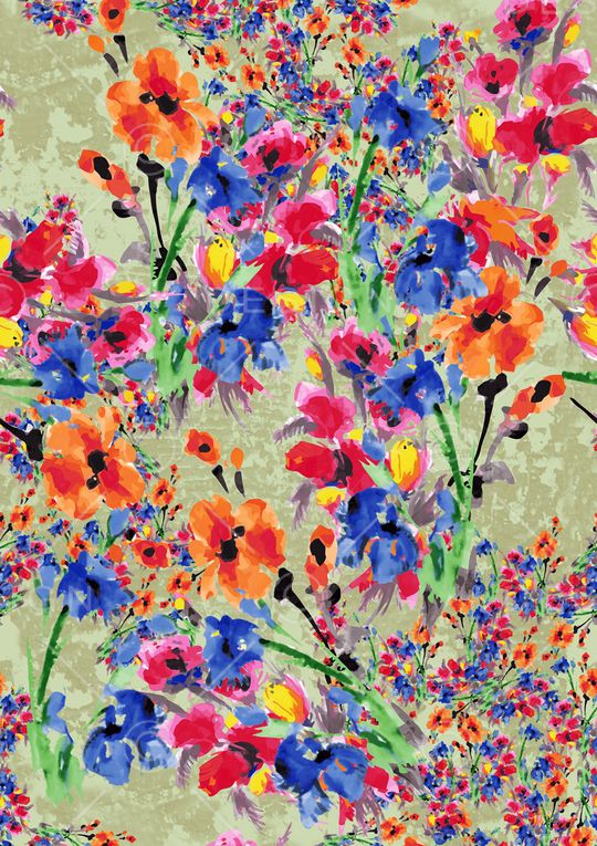 乱花印花华亿平台图片