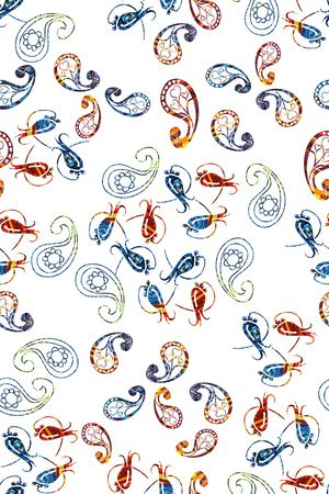 佩斯利图案印花华亿平台图片