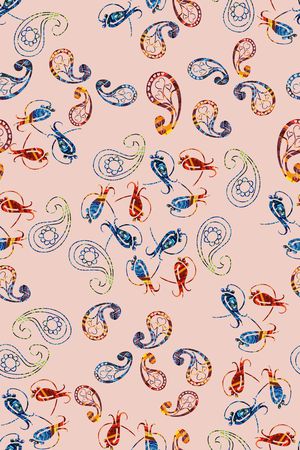 佩斯利图案印花华亿平台图片