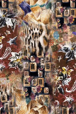 手绘印花华亿平台图片