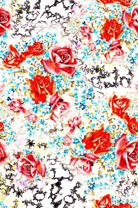 水墨印花华亿平台图片