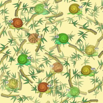 781241-竹子蜗牛—黄