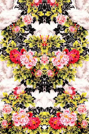 模糊效果印花华亿平台图片