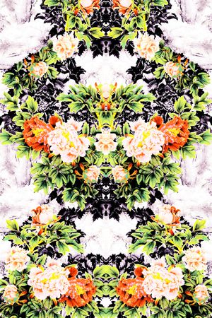 模糊效果印花华亿平台图片