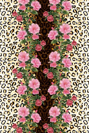 动物纹印花华亿平台图片