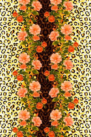 动物纹印花华亿平台图片