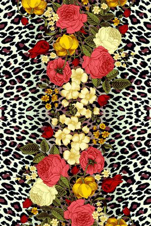 动物纹印花华亿平台图片