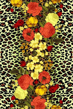 动物纹印花华亿平台图片