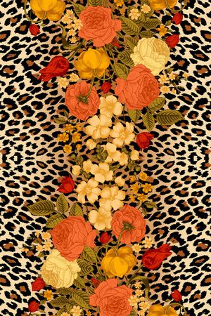 动物纹印花华亿平台图片