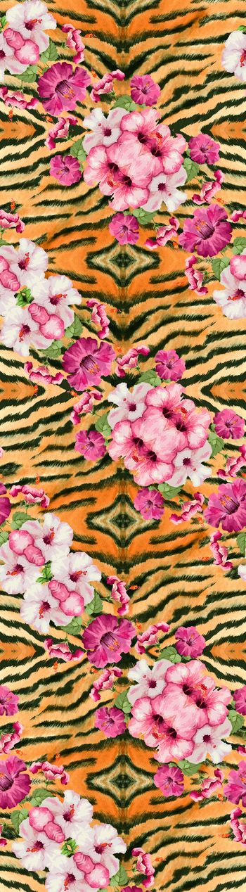 动物纹印花华亿平台图片