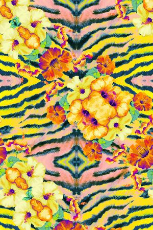 动物纹印花华亿平台图片