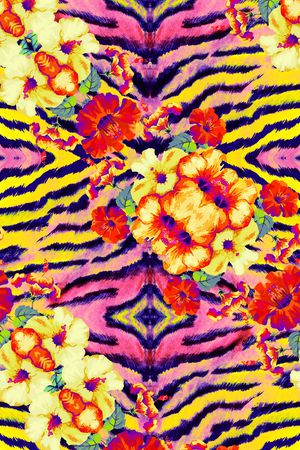 动物纹印花华亿平台图片