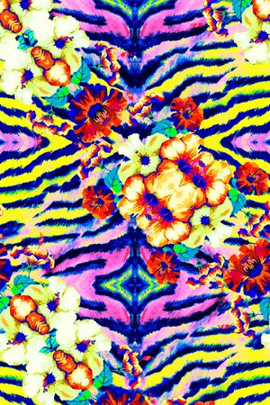 动物纹印花华亿平台图片