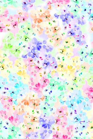 朦胧花卉印花华亿平台图片