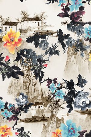 花卉花朵印花华亿平台图片