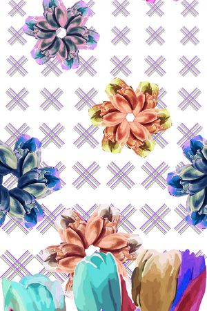 几何印花华亿平台图片