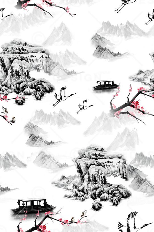 山水印花华亿平台图片