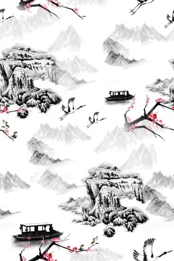 山水印花华亿平台图片