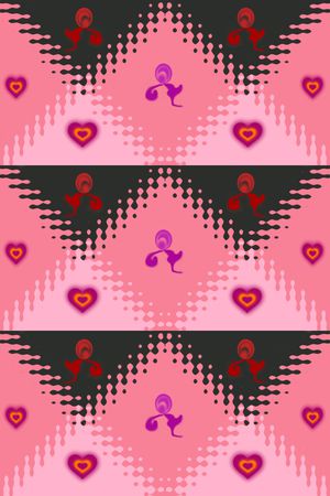 色彩波浪图案印花华亿平台图片