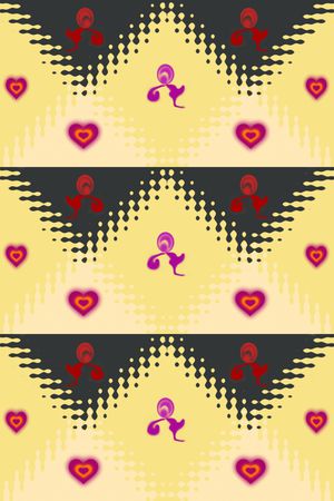 色彩波浪图案印花华亿平台图片