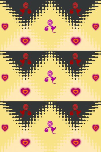 色彩波浪图案印花华亿平台图片