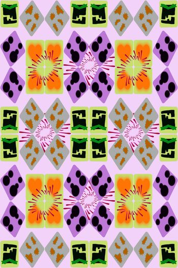 781800-时尚几何拼贴柔和方块a