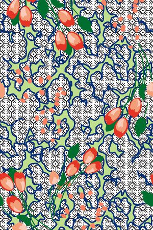不规则几何印花华亿平台图片