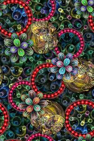 抽象印花华亿平台图片