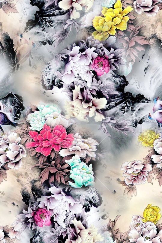 中国风印花华亿平台图片