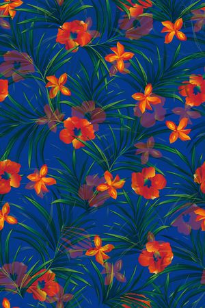 热带风印花华亿平台图片