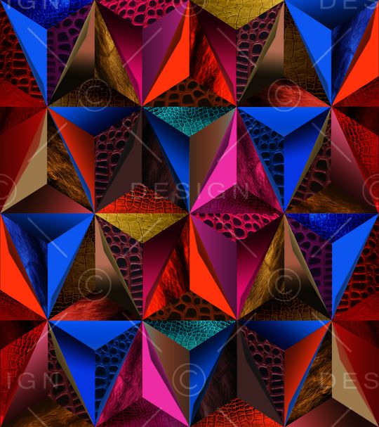 几何印花华亿平台图片