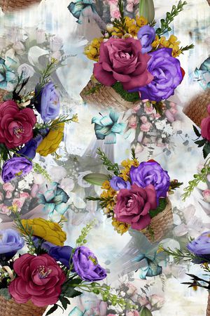 花朵印花华亿平台图片