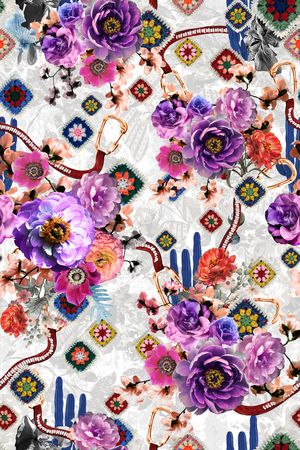 花朵印花华亿平台图片