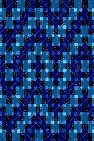 不规则几何印花华亿平台图片