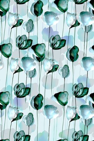 A艺术手绘印花华亿平台图片