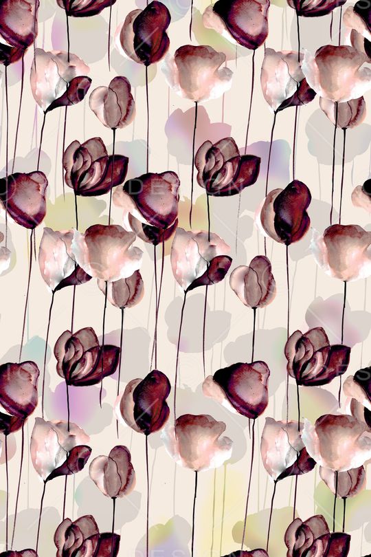 A艺术手绘印花华亿平台图片