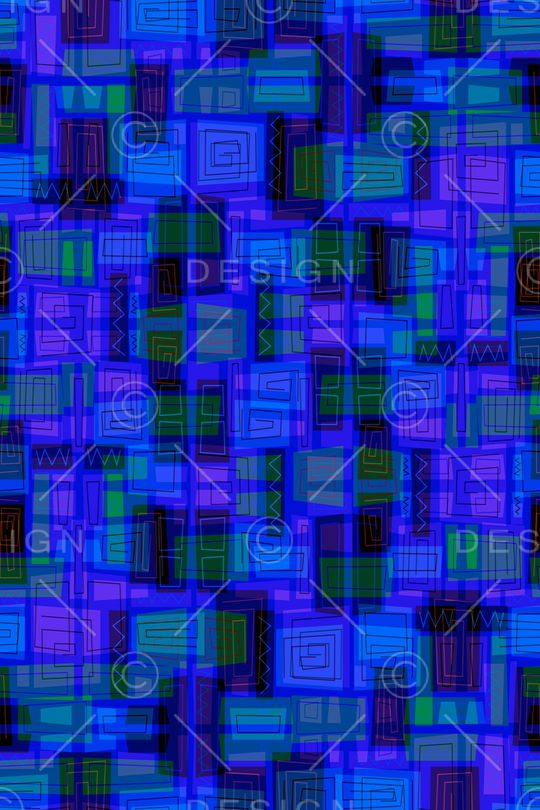 不规则几何印花华亿平台图片