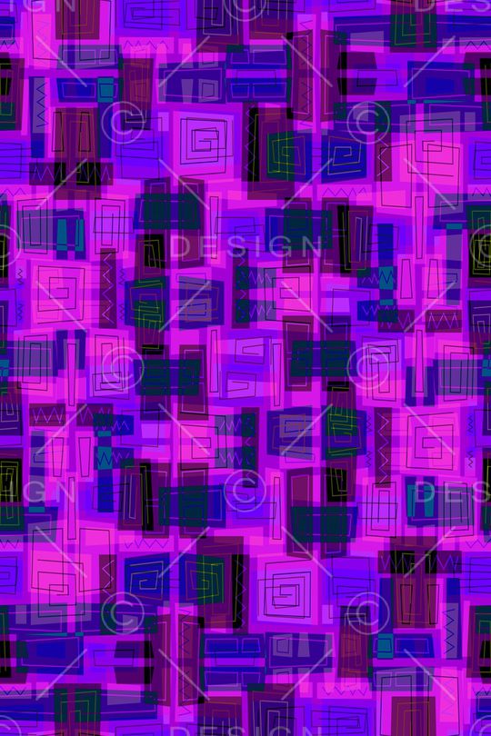 不规则几何印花华亿平台图片