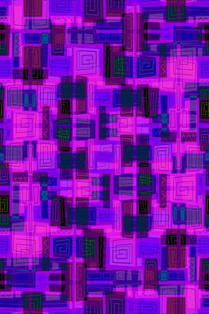 不规则几何印花华亿平台图片