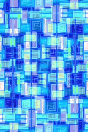 不规则几何印花华亿平台图片