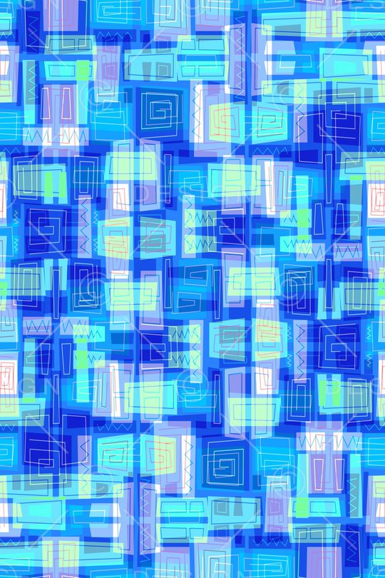 不规则几何印花华亿平台图片