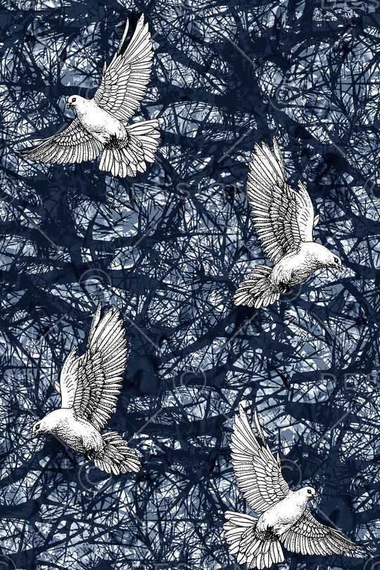 树枝纹理印花华亿平台图片